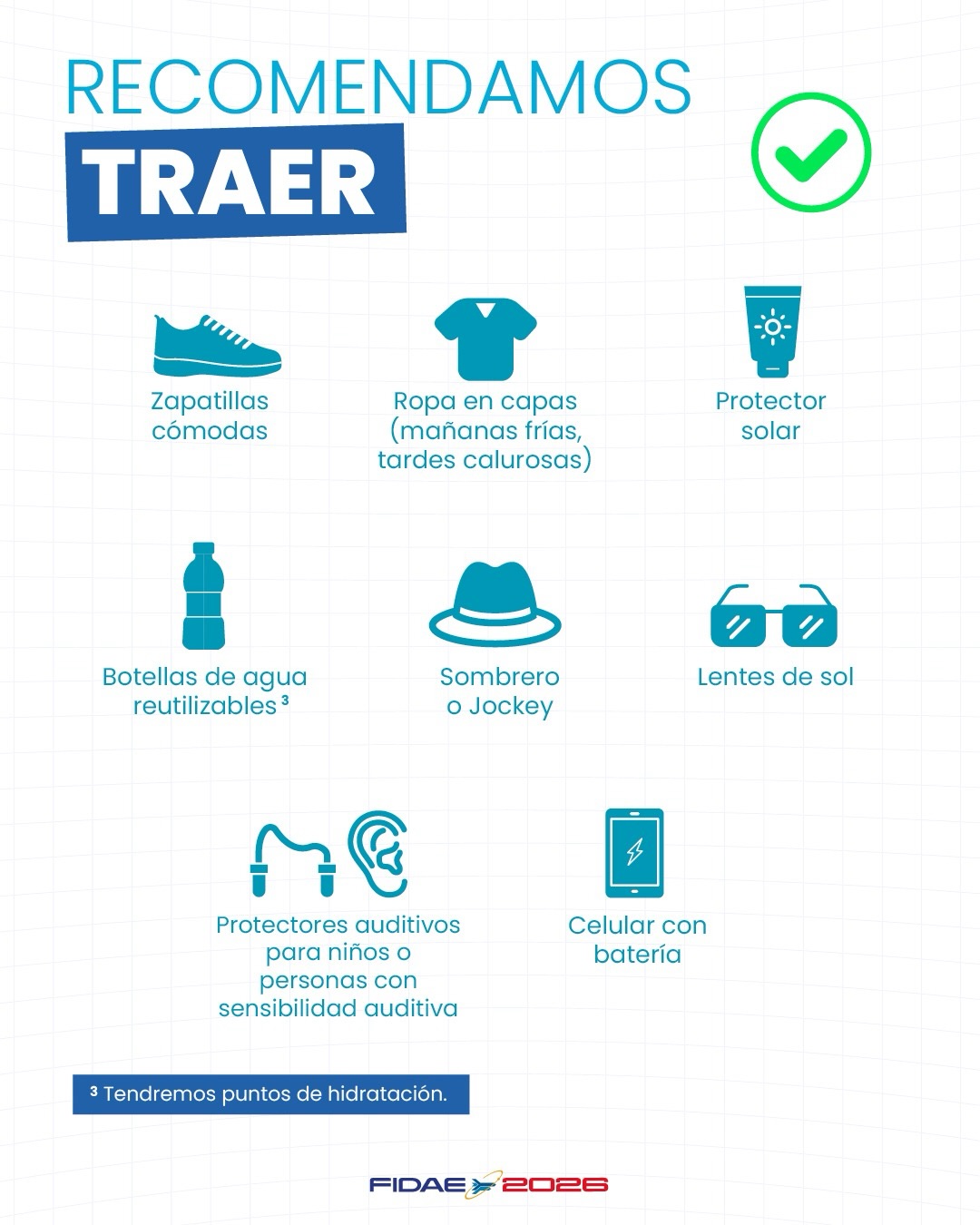 Recomendaciones para asistir a FIDAE 2026 en el Aeropuerto de Santiago